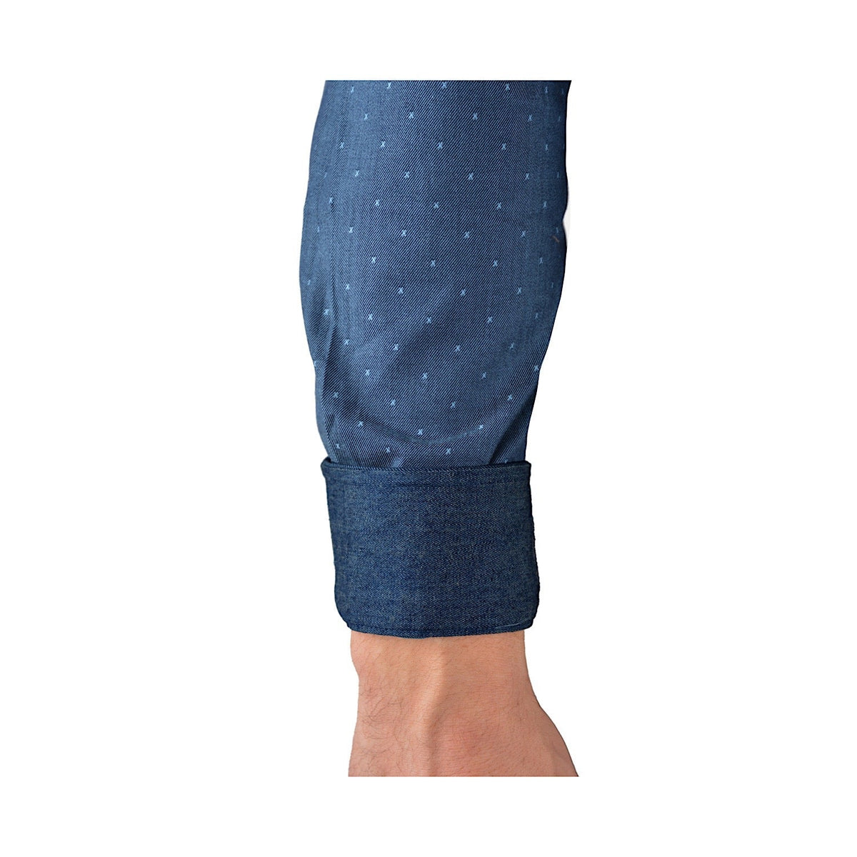 Thomas Cook Mens Jude Tailored Long Sleeve Shirt Denim