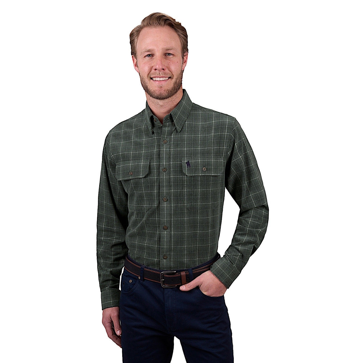 Thomas Cook Men’s Leo Thermal Check Shirt - Green
