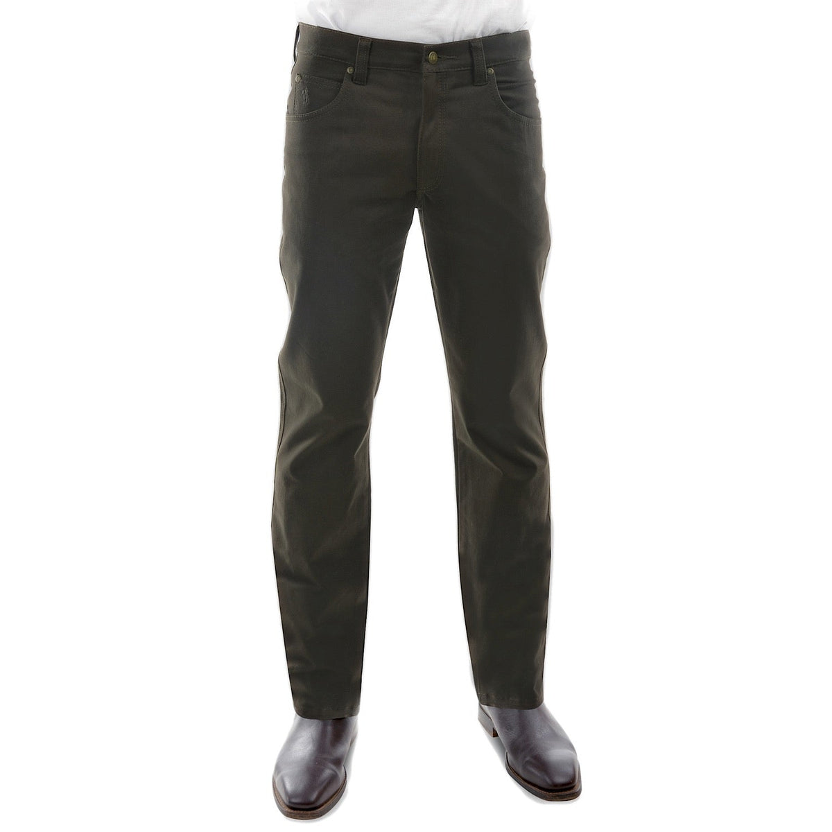 Thomas Cook Men’s Stretch Moleskin Regular Fit Dark Khaki