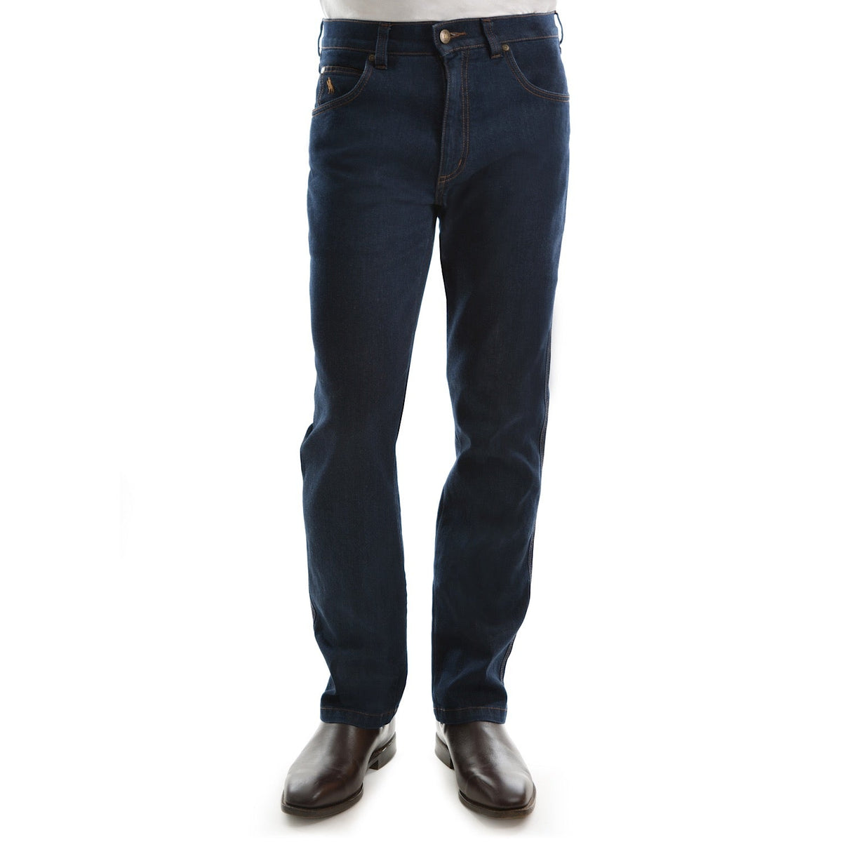 Thomas Cook Mens Tailored Fit Ashley Denim Jean 32’’ Leg Mid Indigo