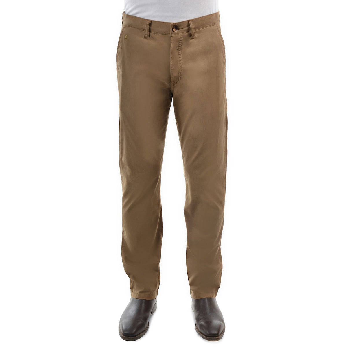 Thomas Cook Men’s Tailored Fit Mossman Comfort Waist Trousers Camel 32’’ Leg
