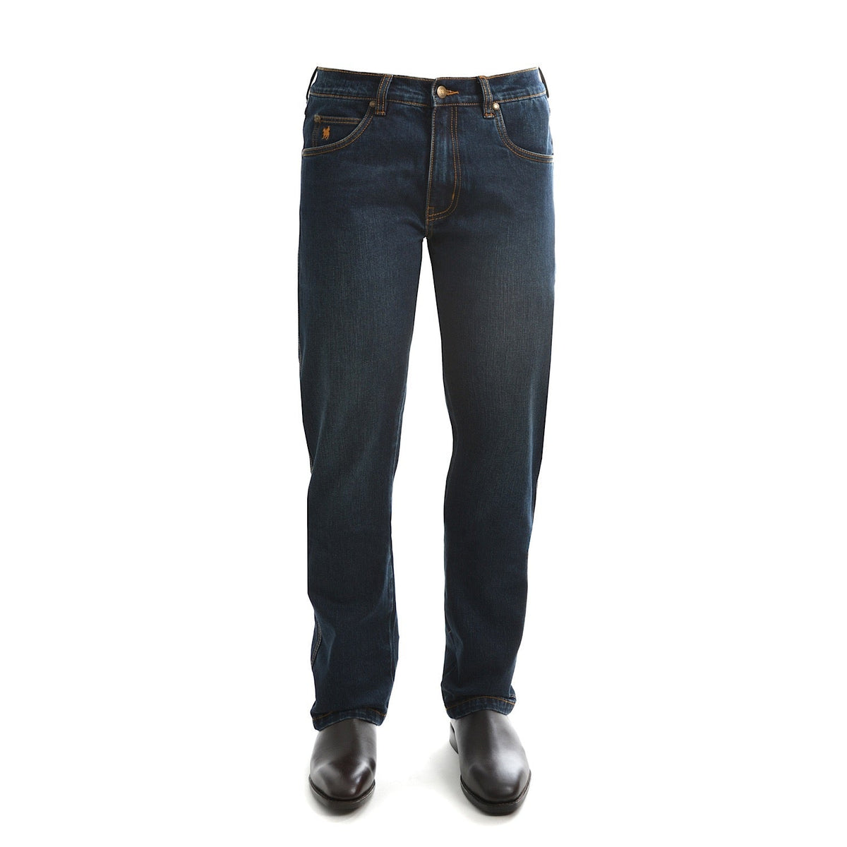 Thomas Cook Mens Tailored Leg Lochie Jean 32’’ Leg Dark Indigo
