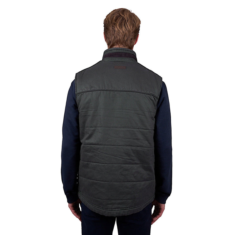 Thomas Cook Men’s Will Faux Oilskin Vest - Olive
