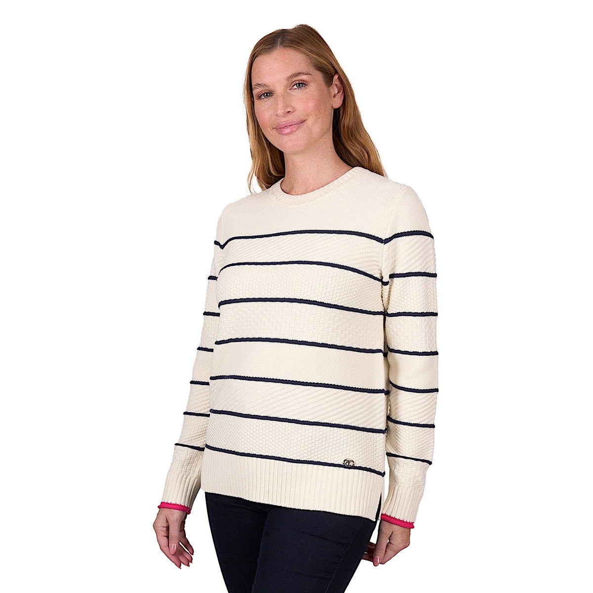 Thomas Cook Women’s Alanna Stripe Knit Jumper - Cream