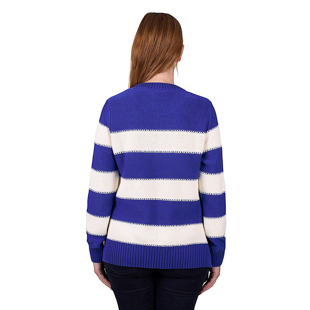 Thomas Cook Women’s Alison Stripe Knit Jumper - Royal Blue