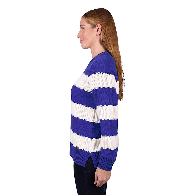 Thomas Cook Women’s Alison Stripe Knit Jumper - Royal Blue