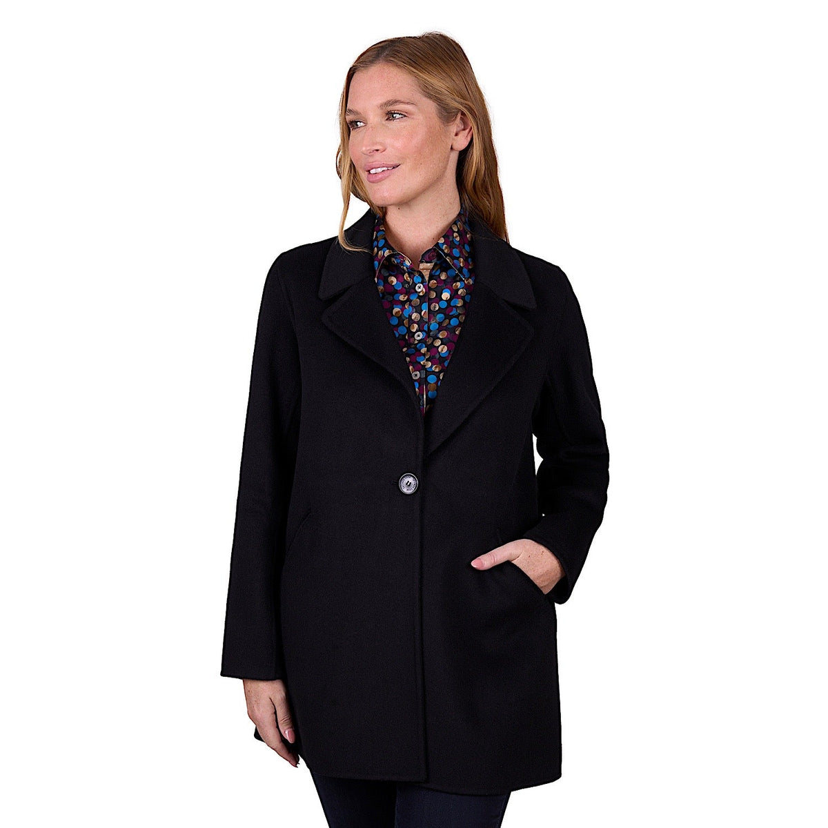 Thomas Cook Women’s Athena Wool Coat - Black