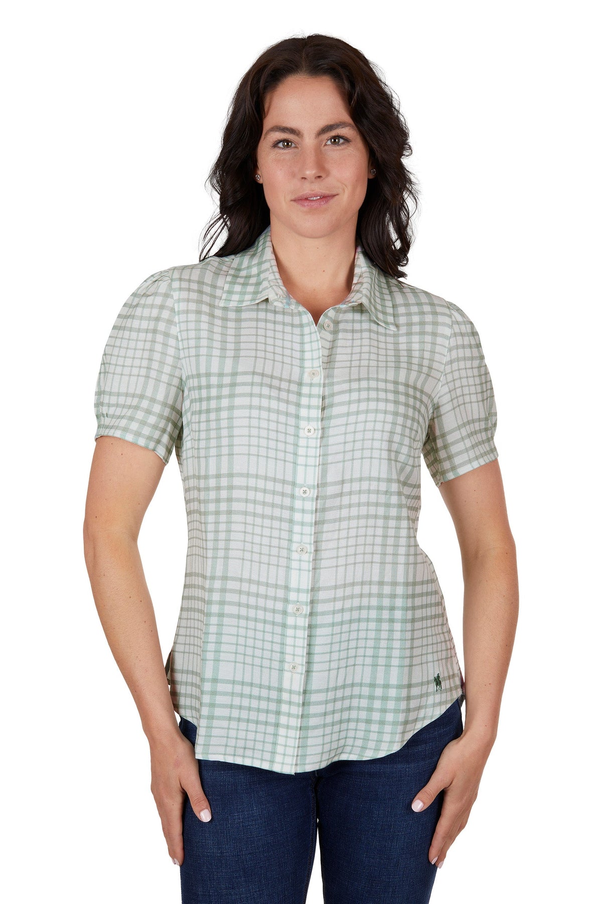Thomas Cook Women’s Blake Linen Short Sleeve Shirt Sage