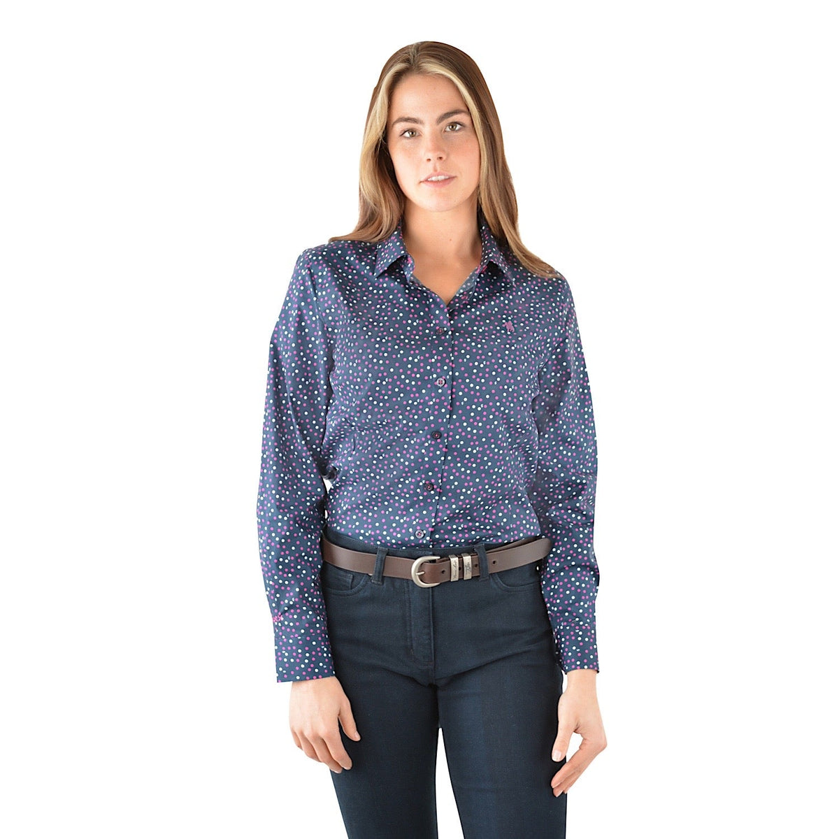 Thomas Cook Womens Casey L/S Stretch Shirt Navy