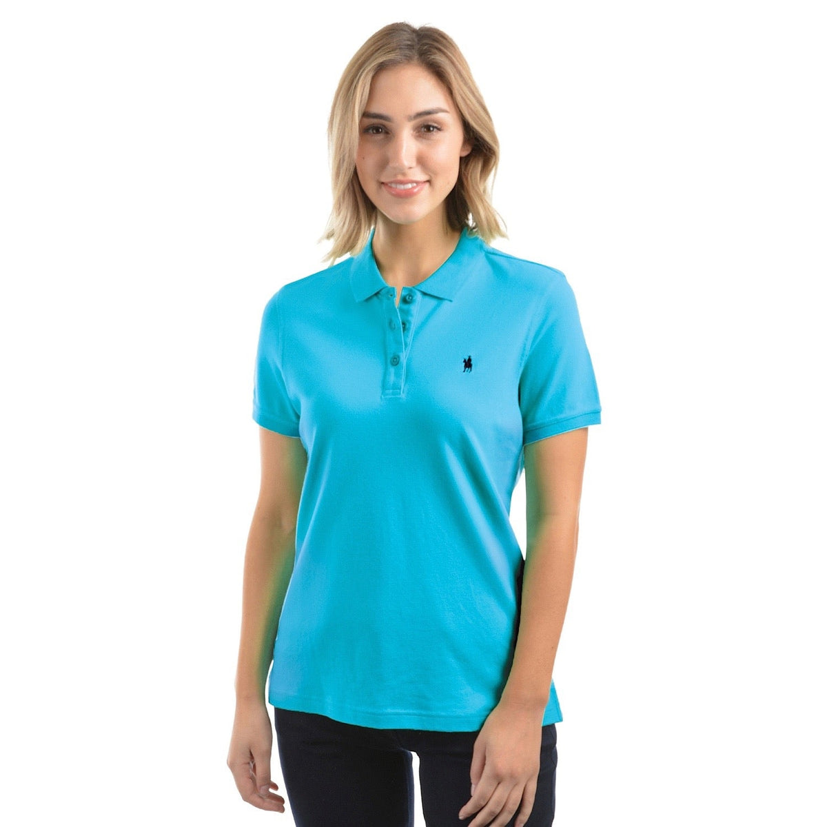 Thomas Cook Women’s Classic Stretch Polo Aqua
