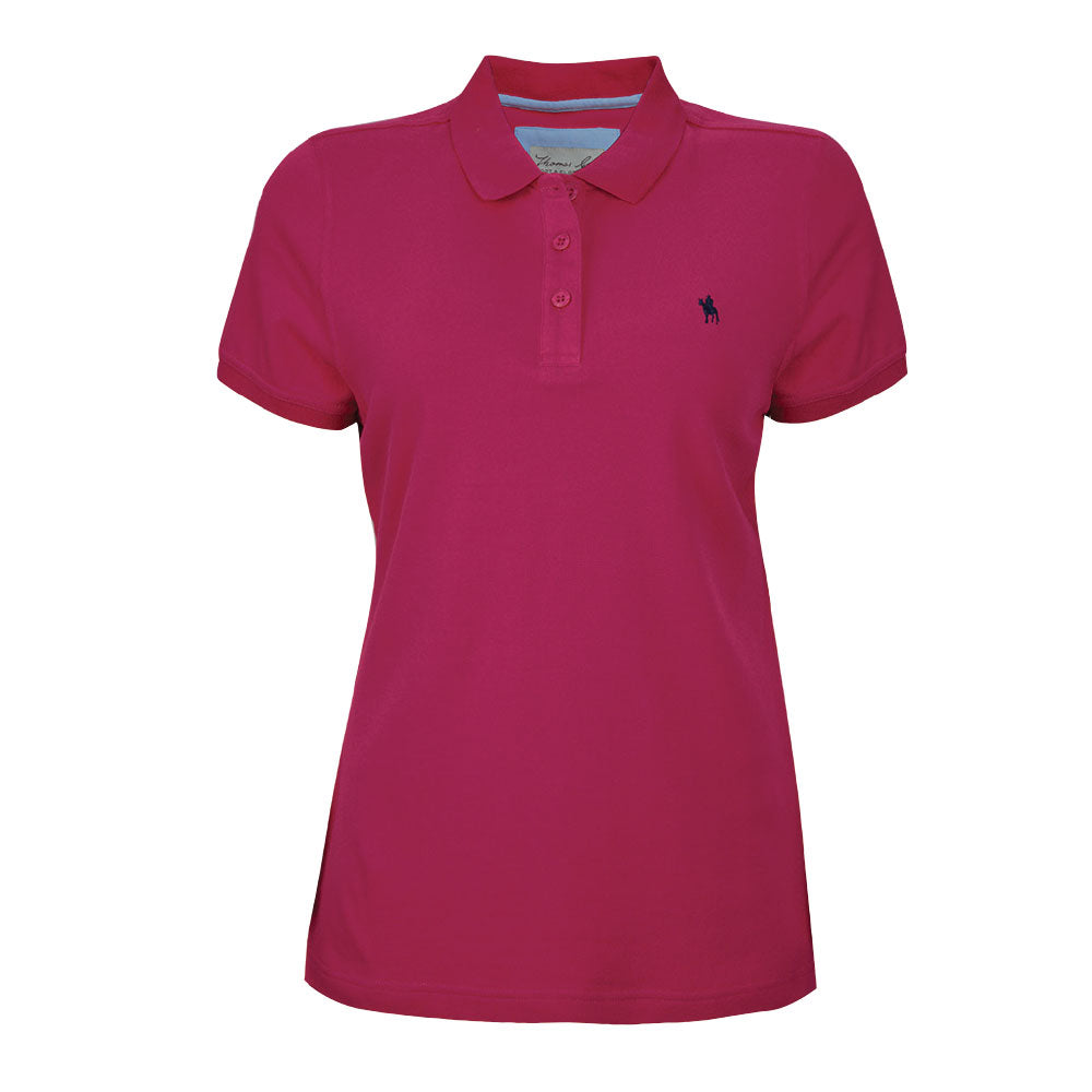 Thomas Cook Women’s Classic Stretch Polo Bright Rose