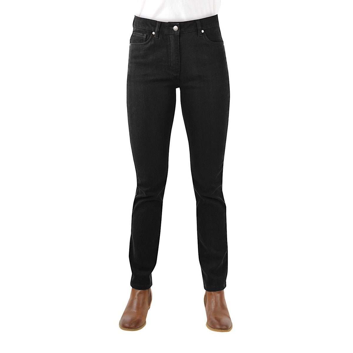 Thomas Cook Women’s Coloured Wool Denim Wonder Jean Black
