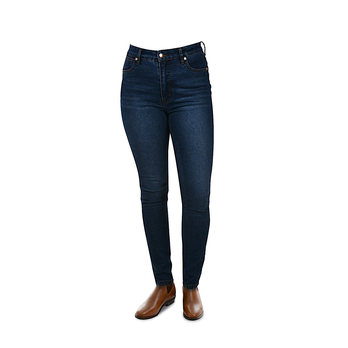 Thomas Cook Women’s Crystal Skinny Leg High Waist Jean Indigo 30’’ Leg