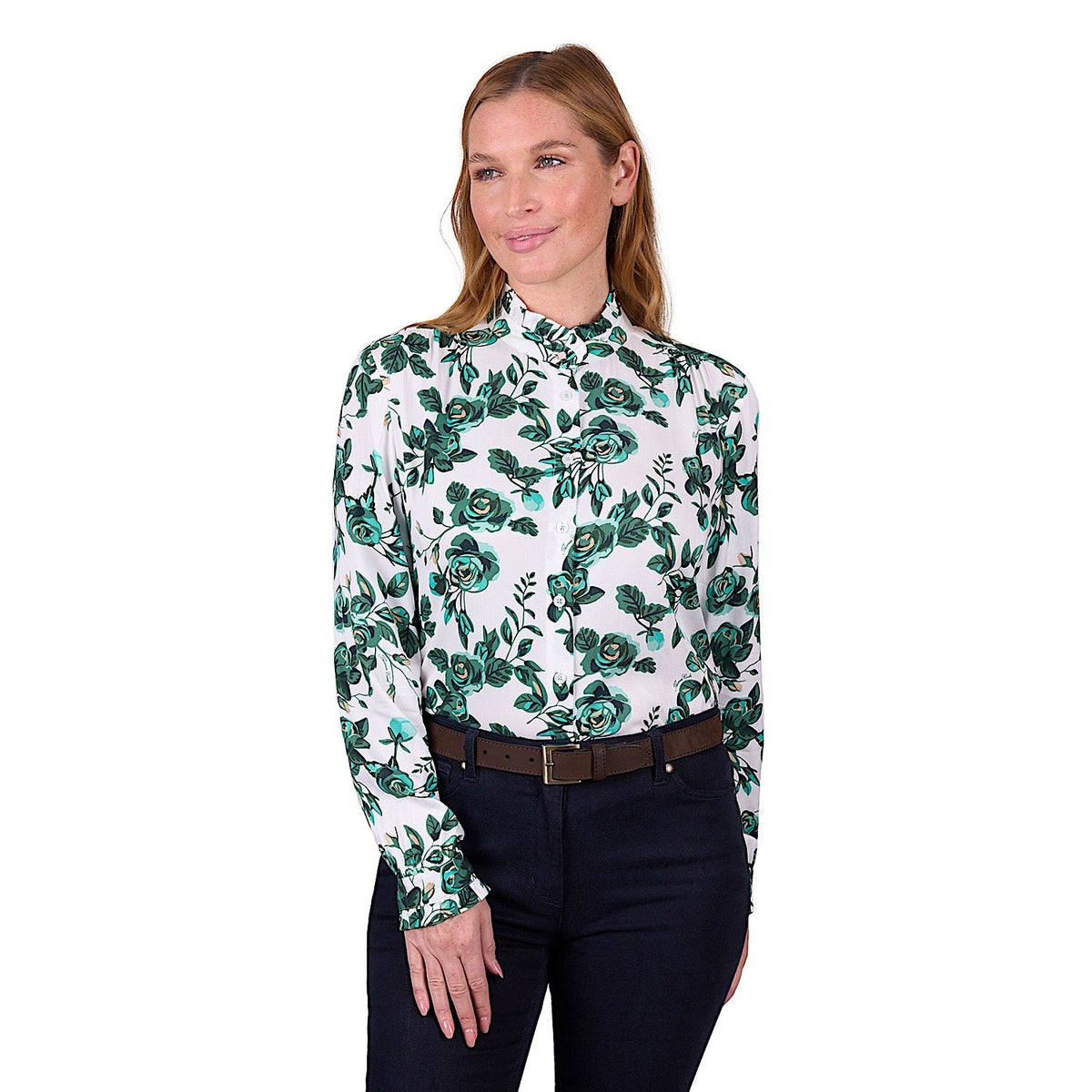 Thomas Cook Women’s Kiara Long Sleeve Blouse - Green