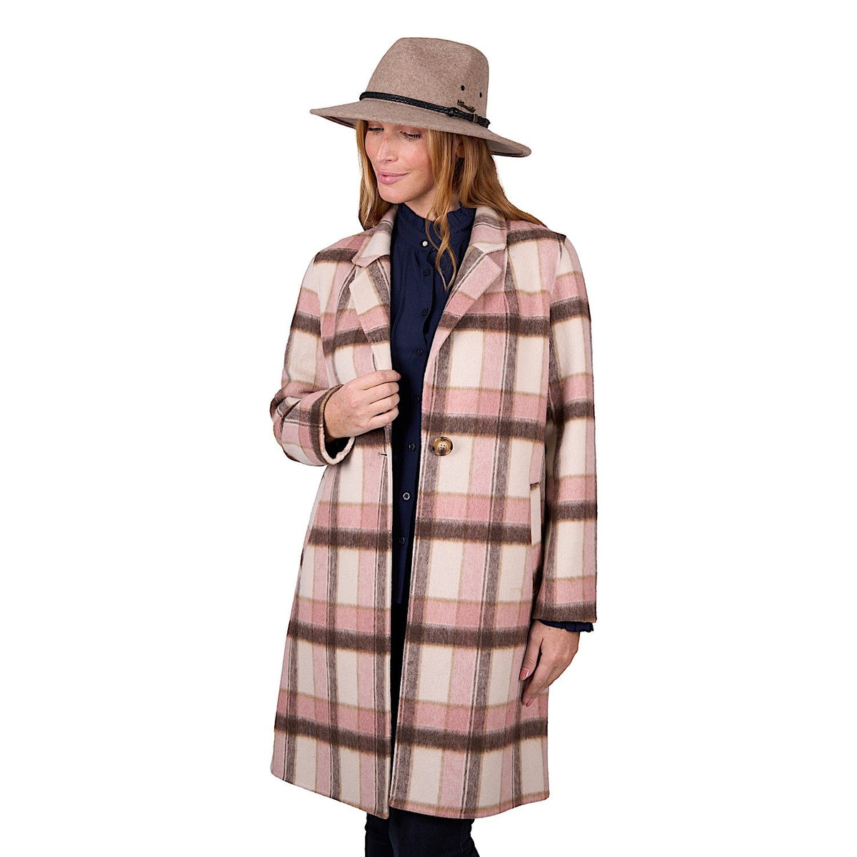 Thomas Cook Women’s Leicester Wool Coat - Pink
