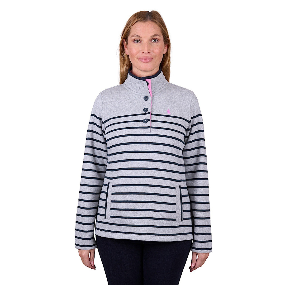 Thomas Cook Women’s Libby Stripe Rugby - Grey Marle