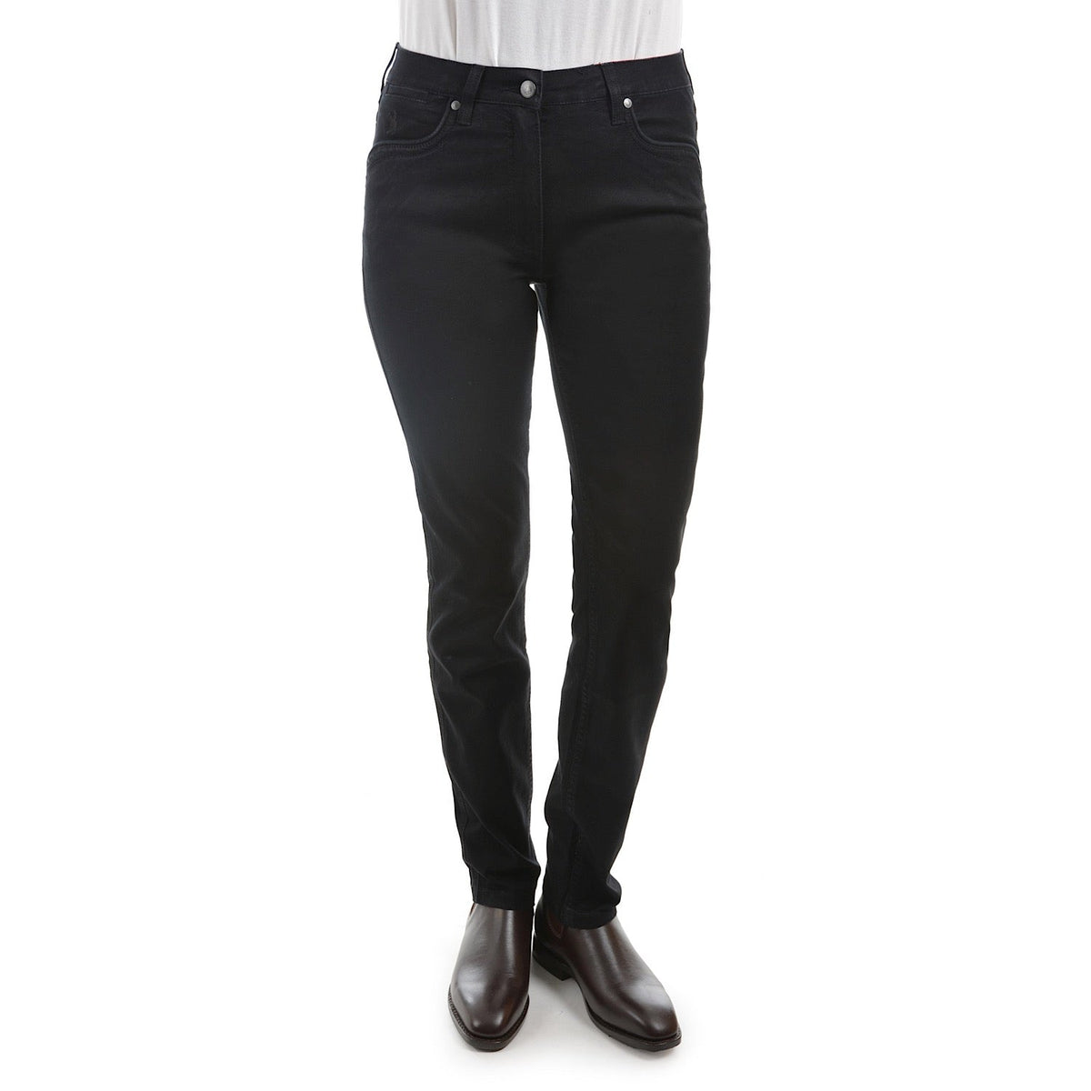 Thomas Cook Womens Lynda Slim Leg Wonder Jean Black 32’’ Leg
