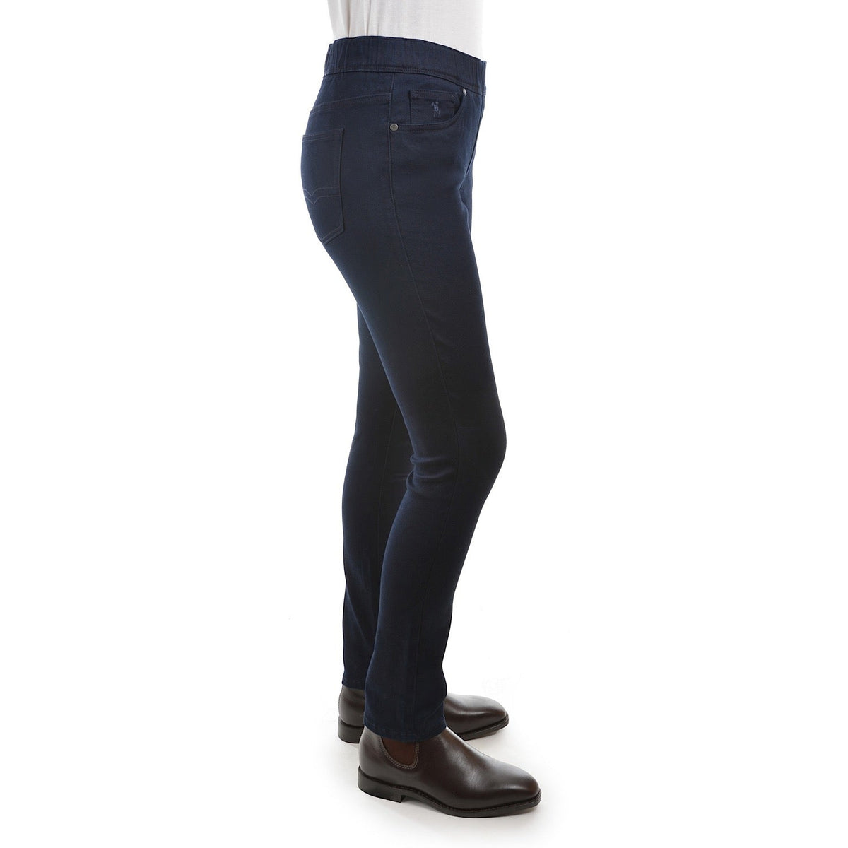 Thomas Cook Womens No Fuss Pull-On Slim Leg Jean Avoca Wash 30’’ Leg