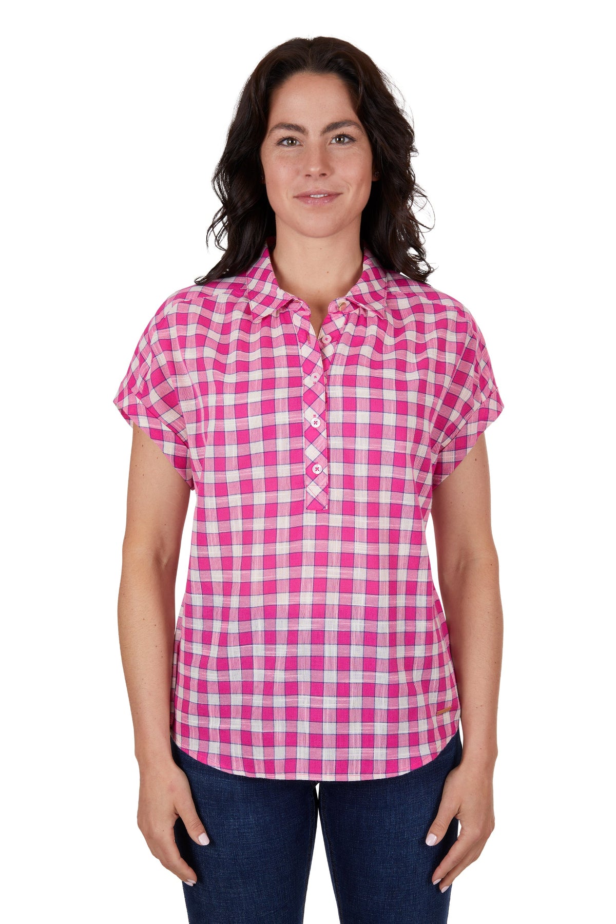 Thomas Cook Women’s Ruby Short Sleeve Shirt Bright Rose