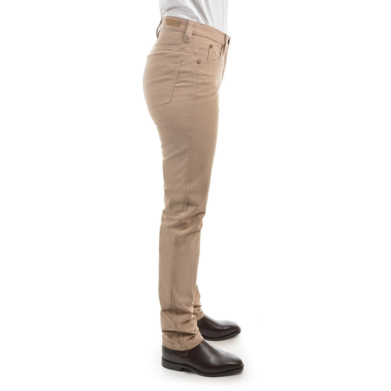 Thomas Cook Women’s Stretch Moleskin Slim Leg Wonder Jean Sand 32’’ Leg