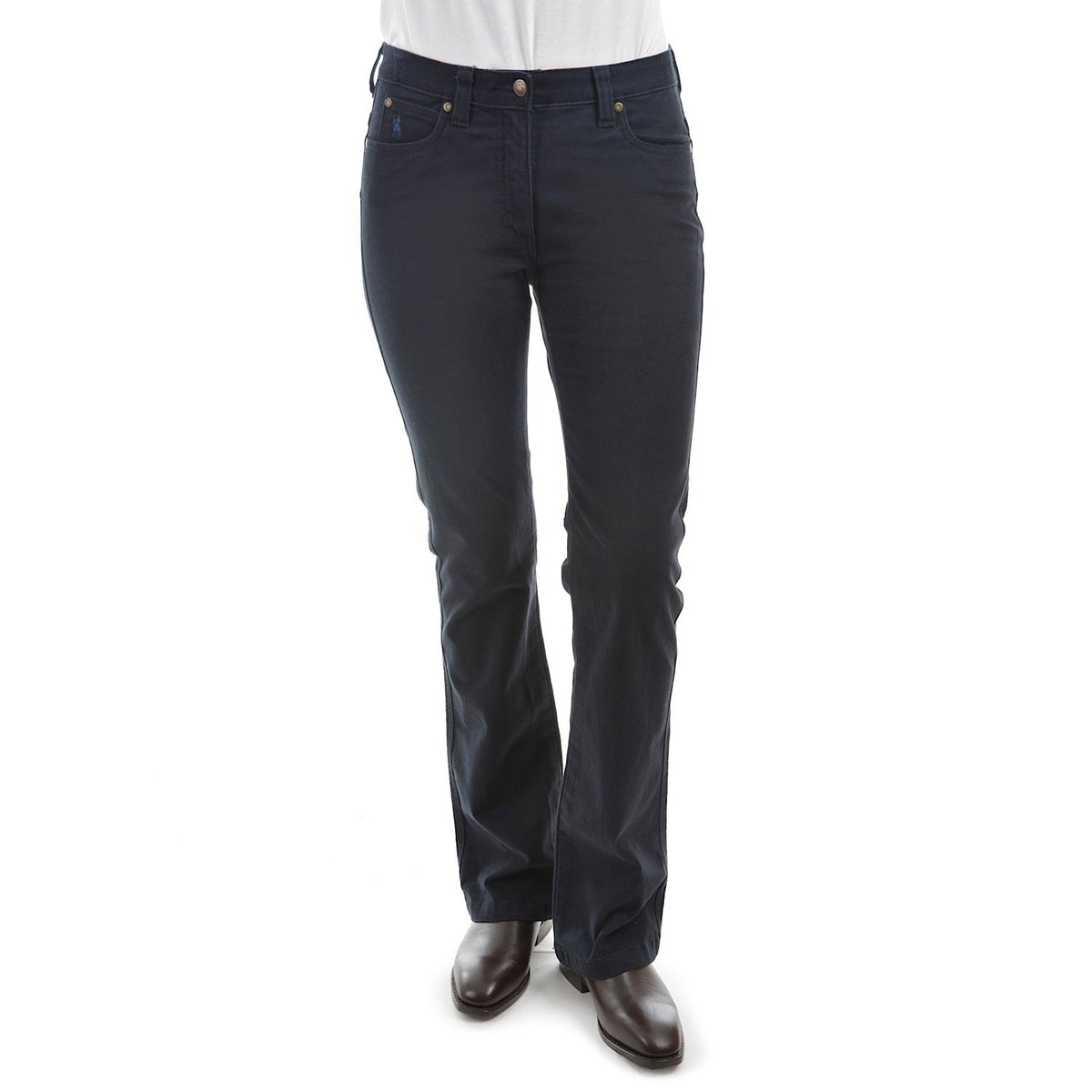 Thomas Cook Women’s Stretch Moleskin Wonder Jean Boot Leg Navy