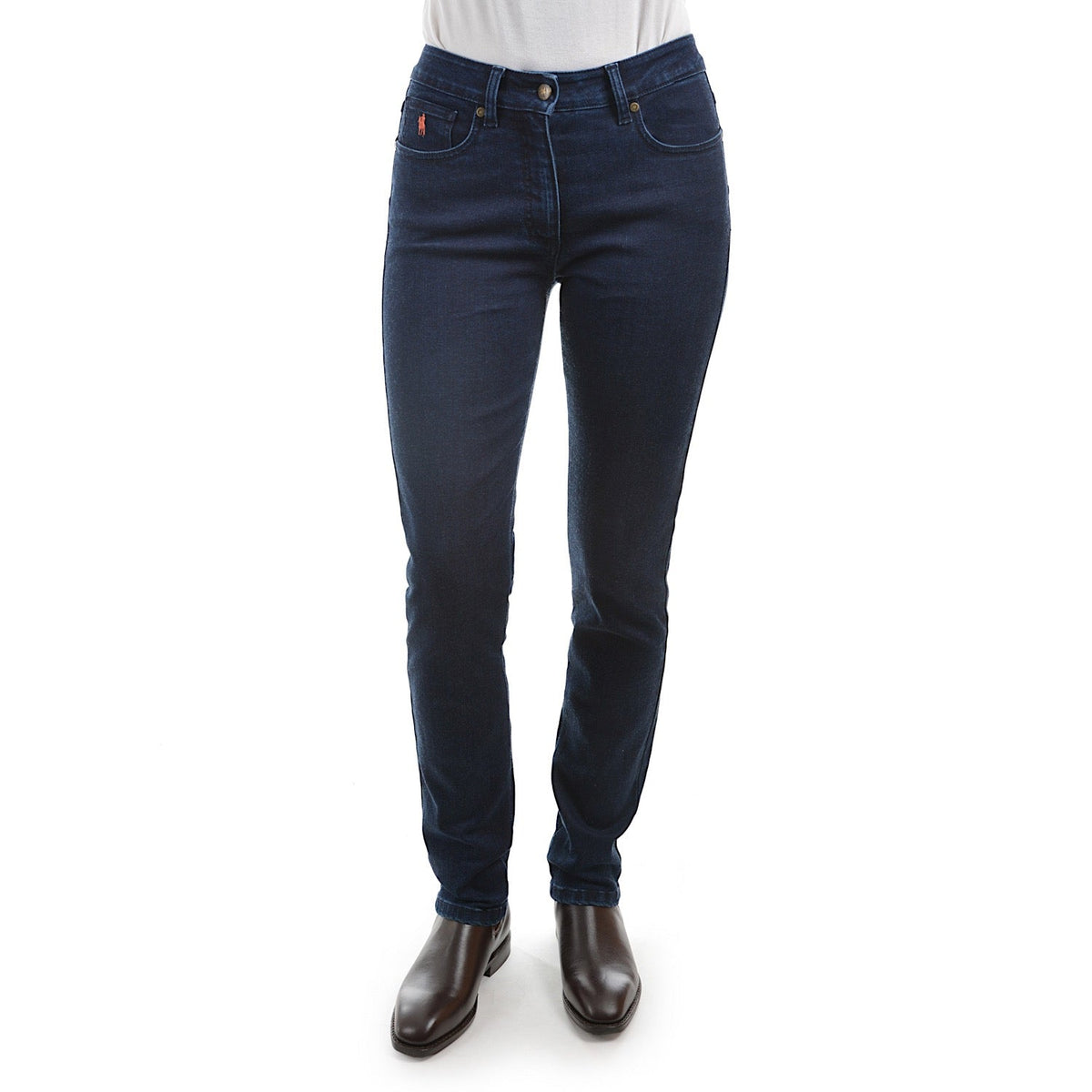 Thomas Cook Women’s Wool Slim Leg Wonder Jean Dark Indigo 32’’ Leg
