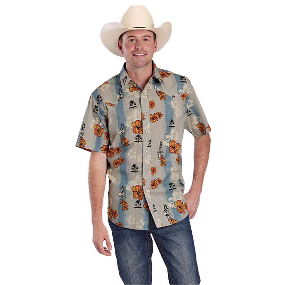 Tin Haul Men’s Collection Shirt - Hawaiian Blue