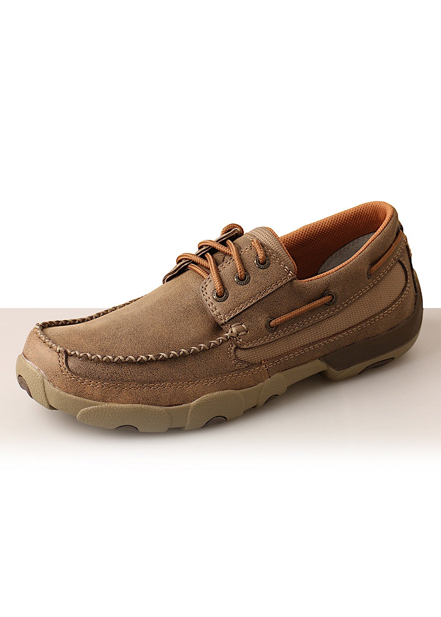 Twisted X Men’s Driving Mocs Boat Lace Up Bomber