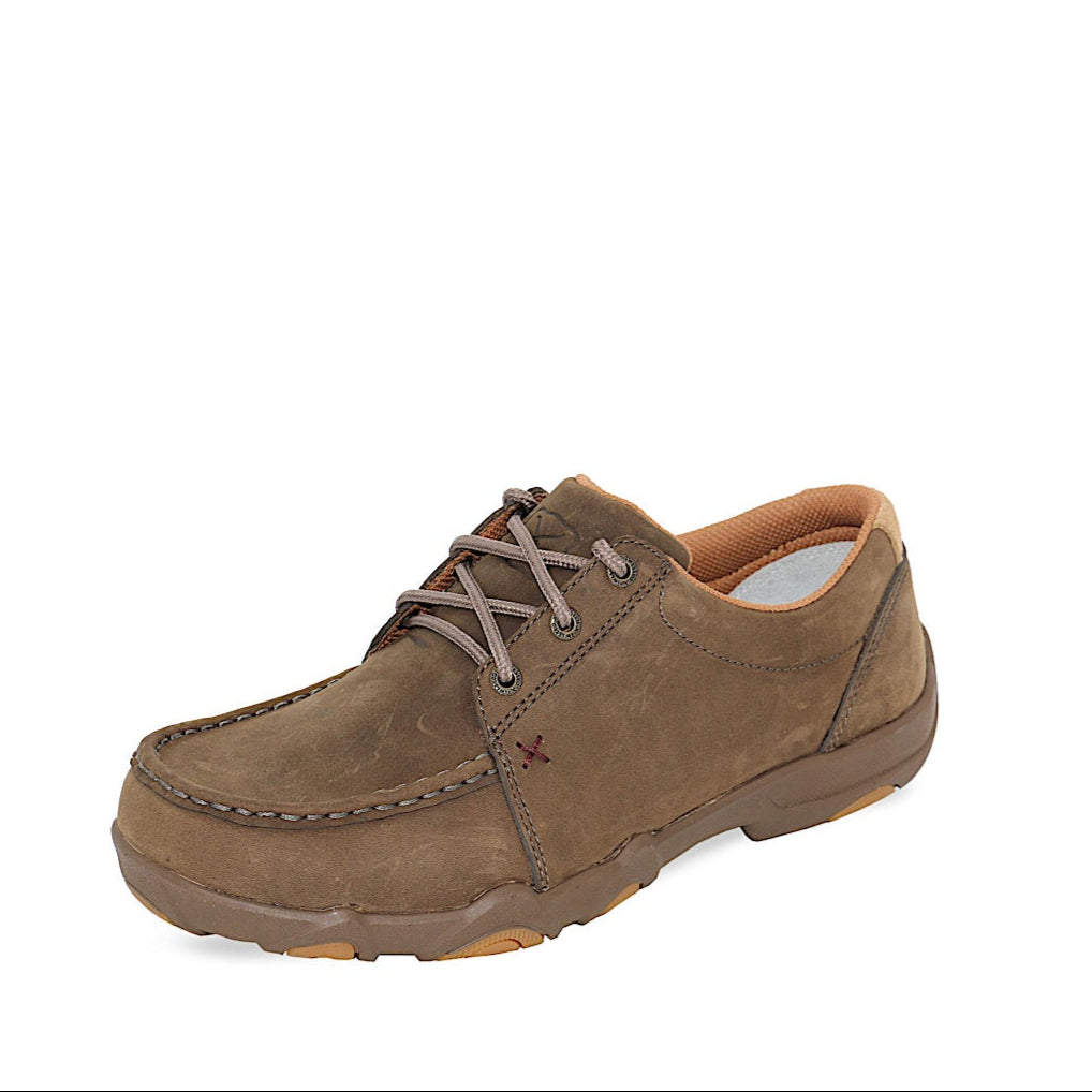 Twisted X Men’s Ultralite X Driving Mocs Lace Up - Brown