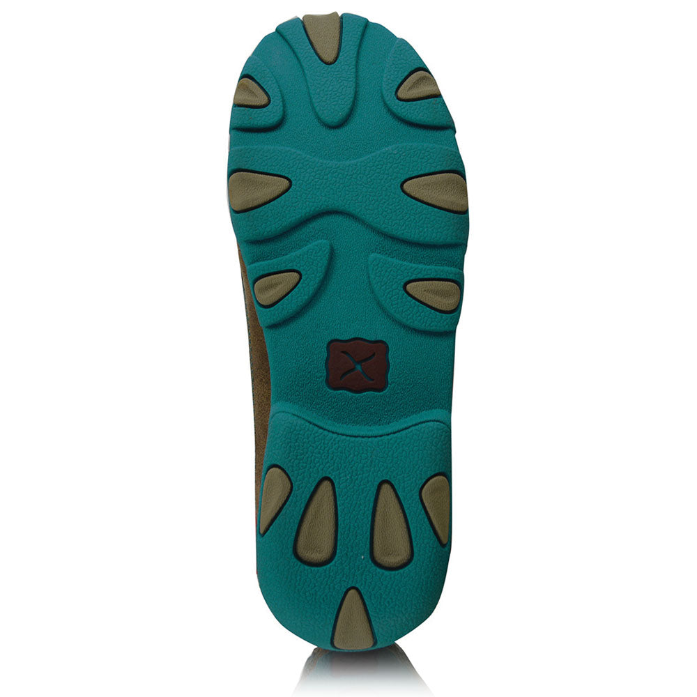 Twisted X Women’s Casual Driving Mocs Boat Slip On Bomber/Turquoise