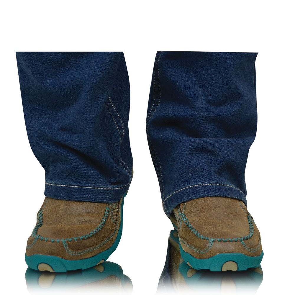 Twisted X Women’s Casual Driving Mocs Boat Slip On Bomber/Turquoise