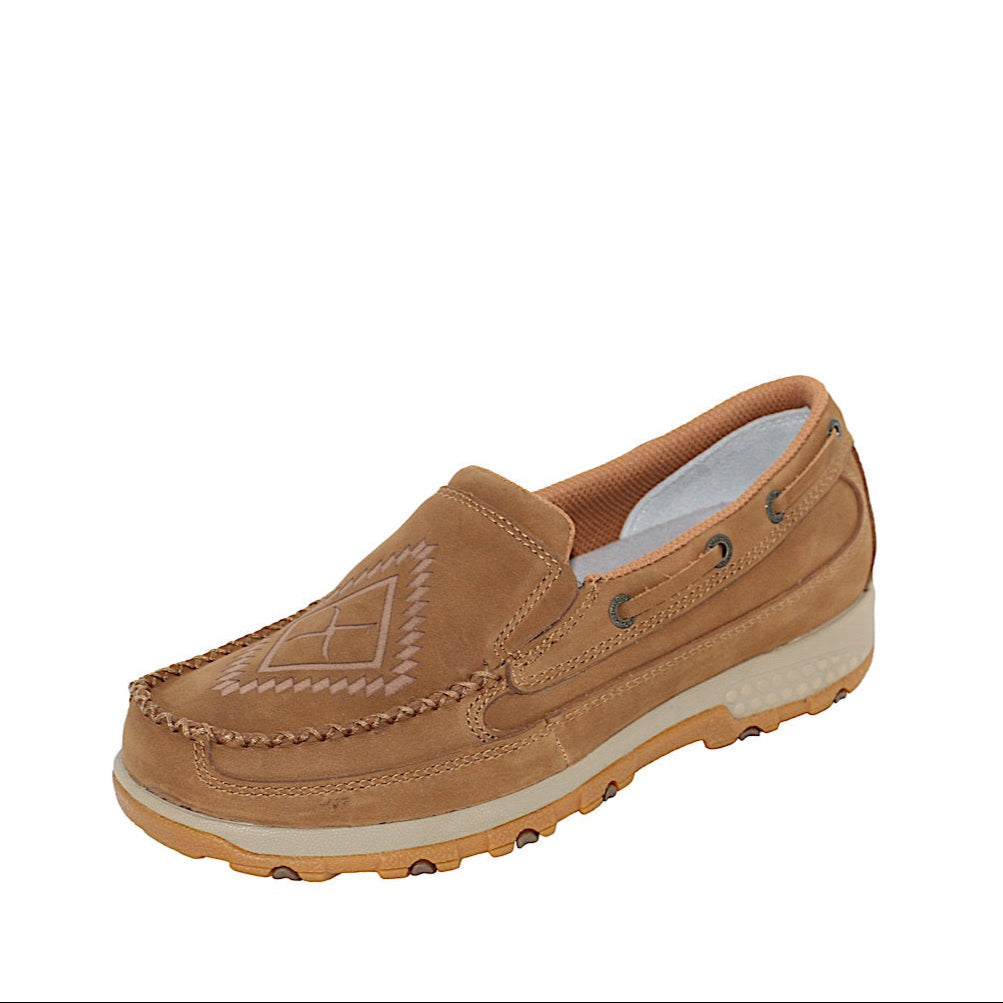 Twisted X Women’s Logo Cellstretch Mocs Slip On - Brown