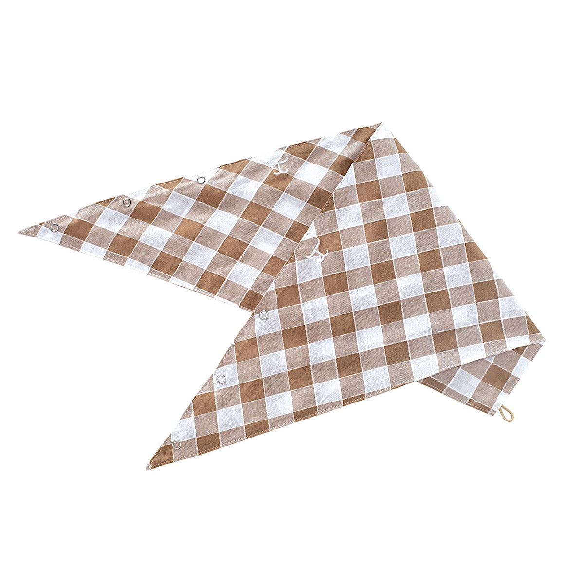 Just Country Carlee Double Sided Scarf - Tan/White Check