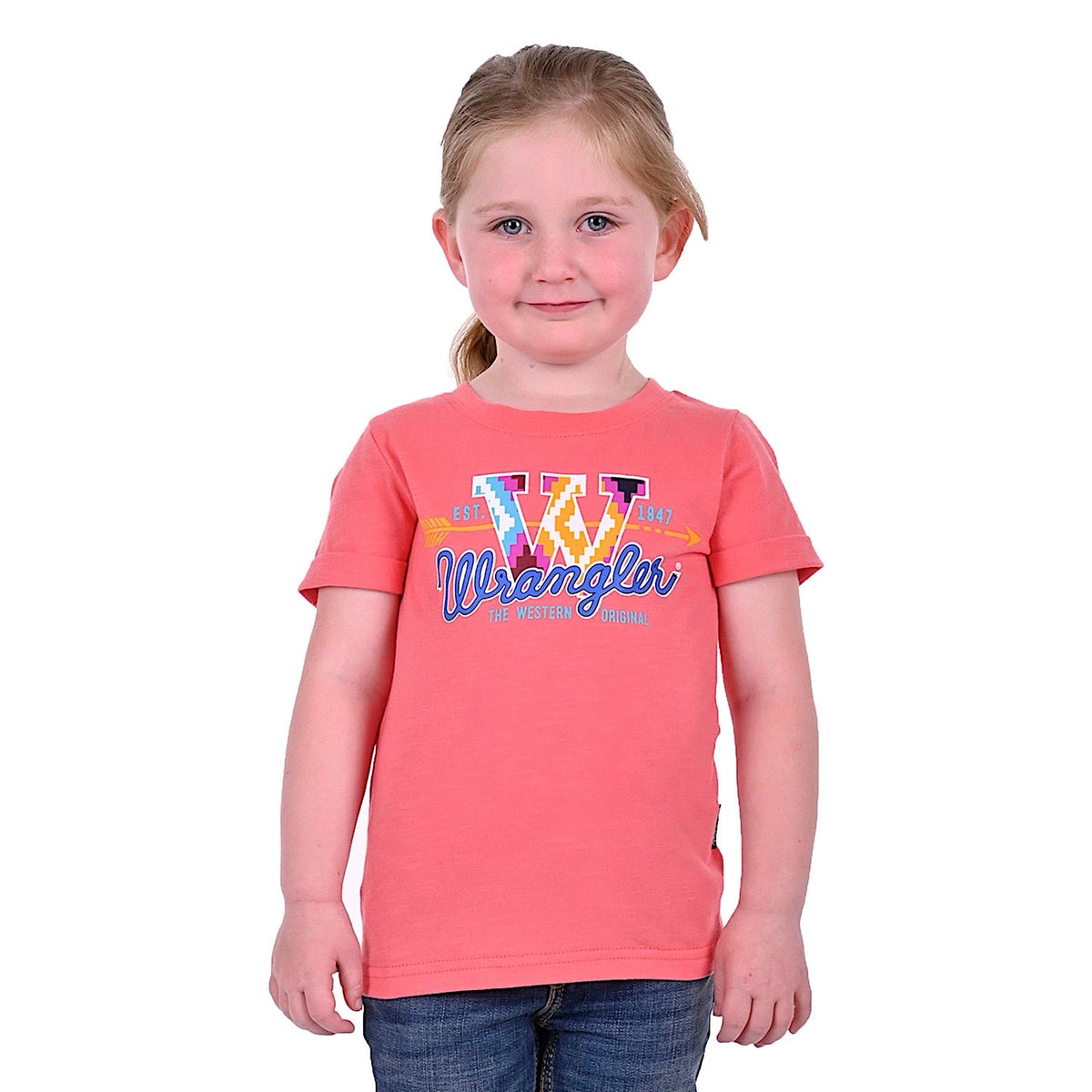 Wrangler Girl’s Nova Tee Coral