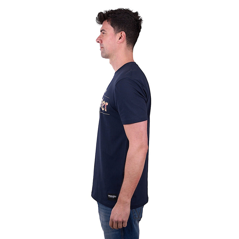 Wrangler Men’s Adam Short Sleeve Tee - Navy
