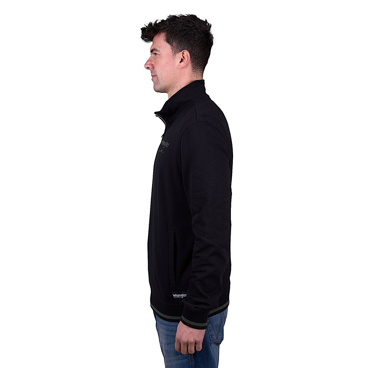 Wrangler Men’s Alex 1/4 Zip Pullover - Black