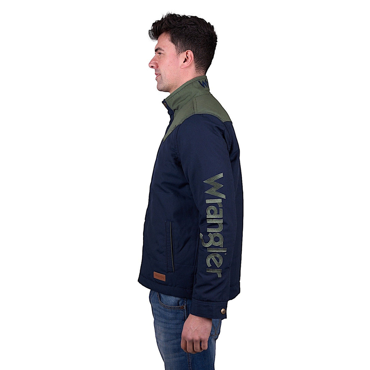 Wrangler Men’s Andrew Jacket - Navy/Cypress