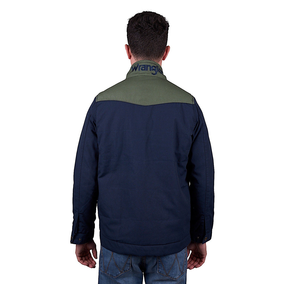Wrangler Men’s Andrew Jacket - Navy/Cypress