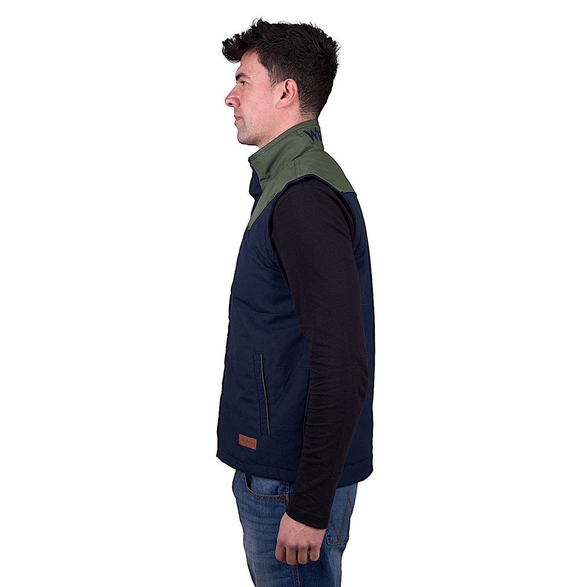 Wrangler Men’s Andrew Vest - Navy/Cypress