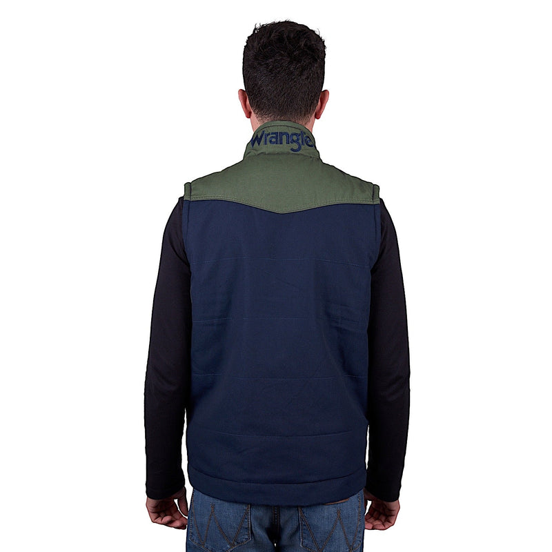 Wrangler Men’s Andrew Vest - Navy/Cypress