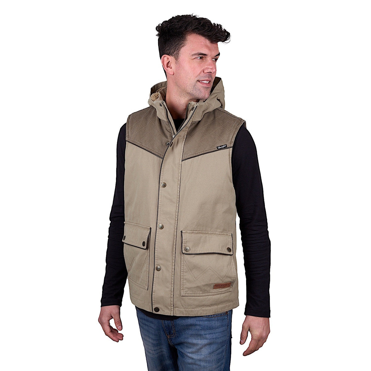 Wrangler Men’s Cain Vest - Stone