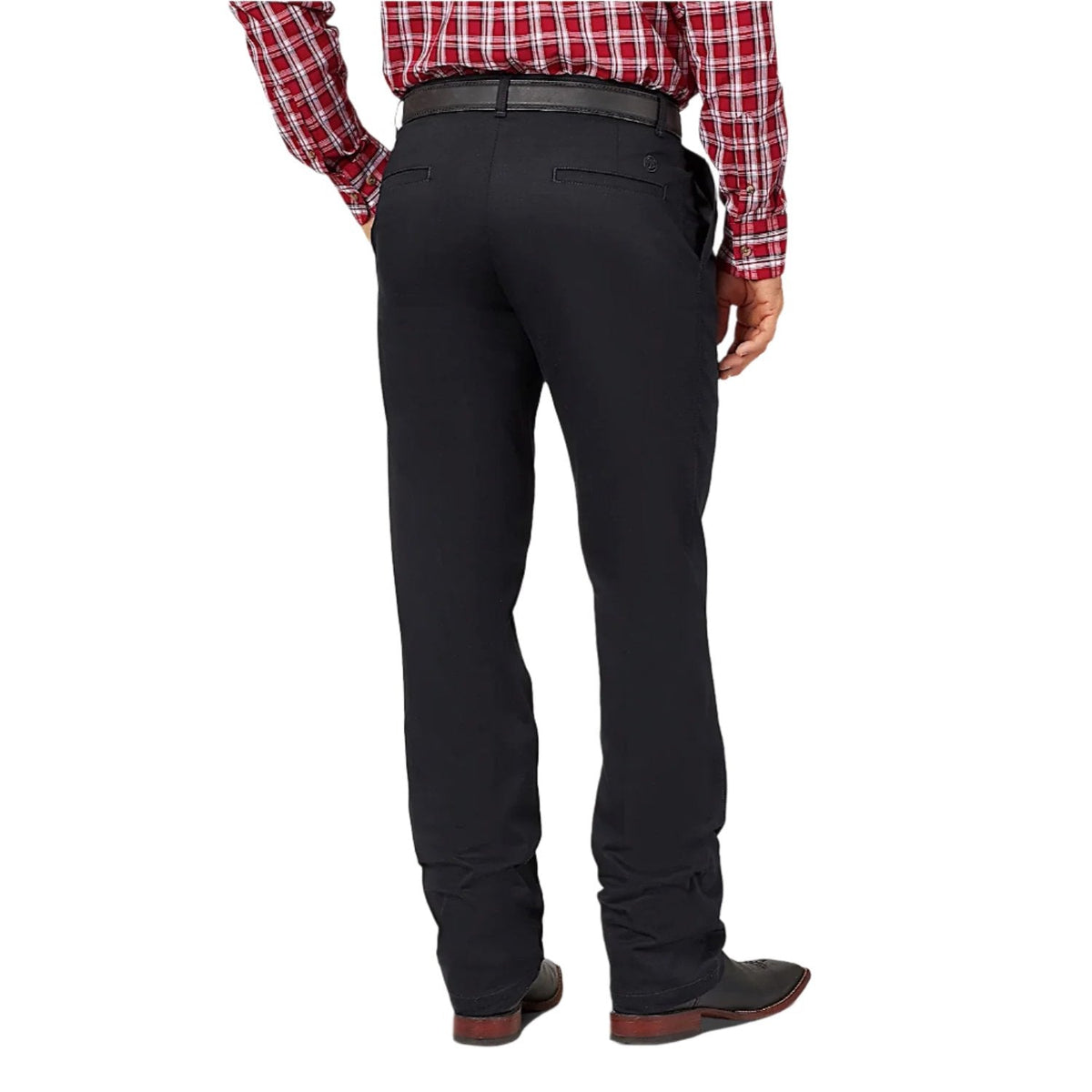 Wrangler Men’s Casual Pleated Front Relaxed Fit Pants - Black