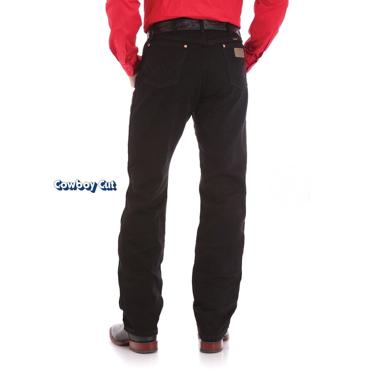 Wrangler Men’s Cowboy Original Fit Jean Shadow Black Rigid