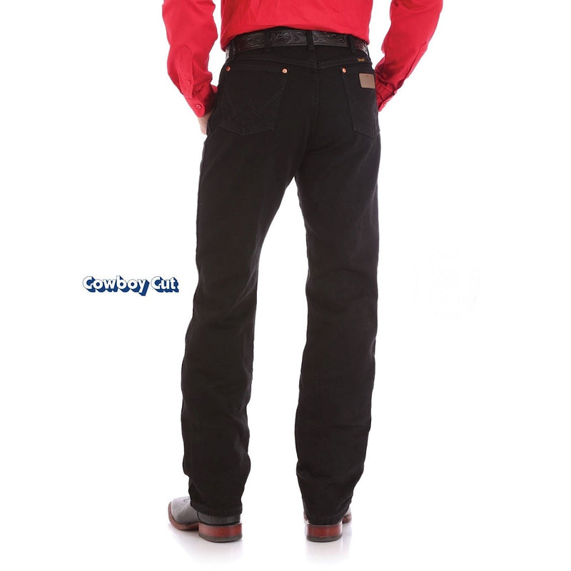 Wrangler Men’s Cowboy Original Fit Jean Shadow Black Rigid
