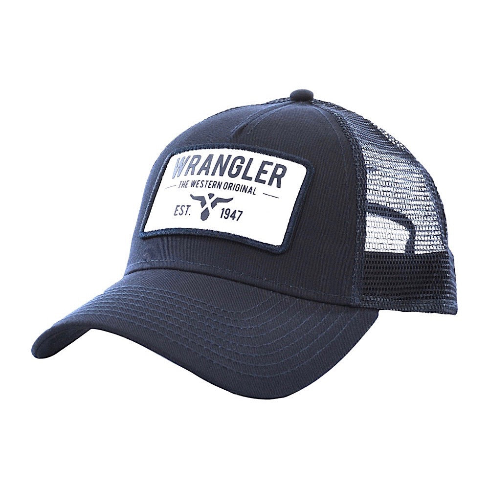 Wrangler Mens Gilford Trucker Cap Navy XCP1914CAP