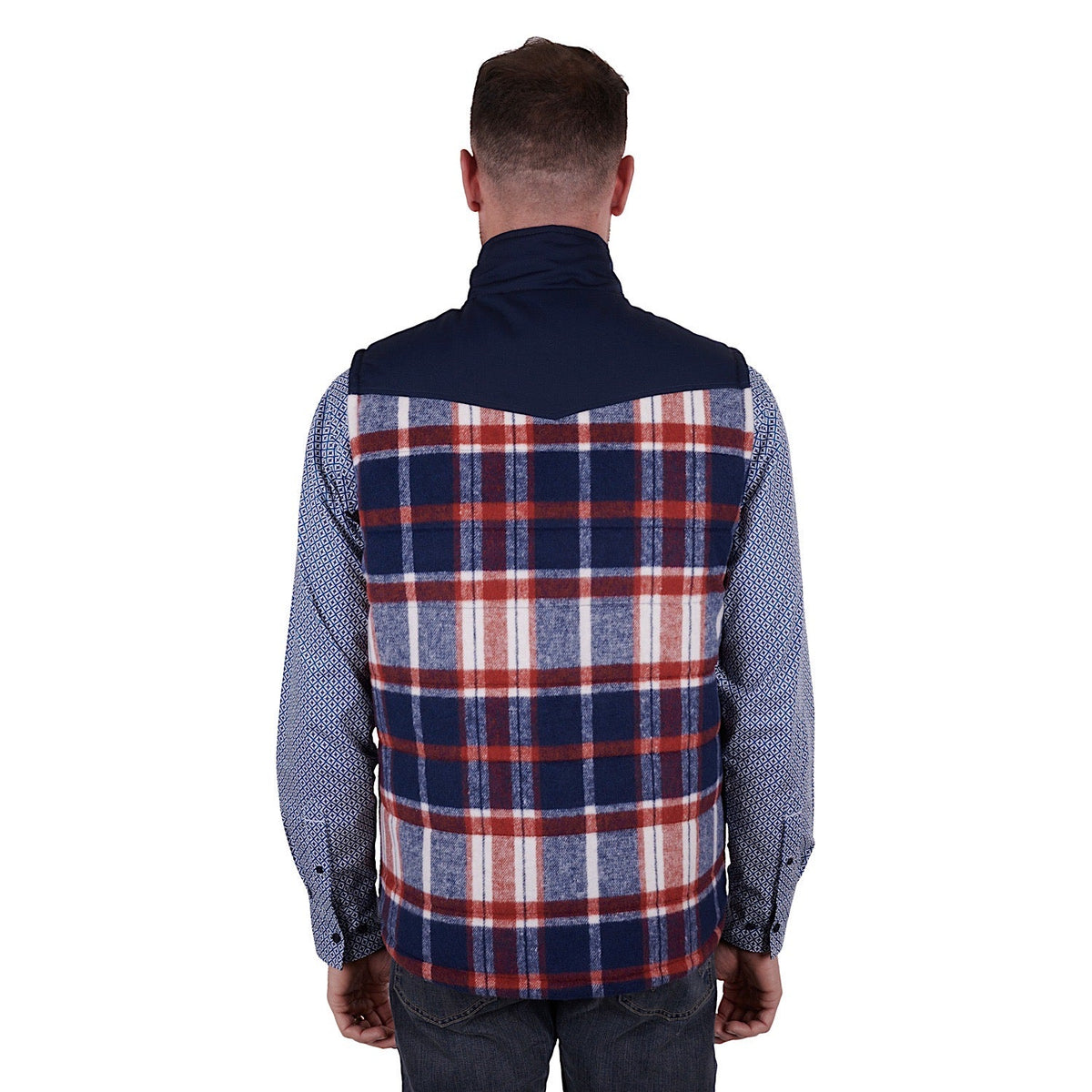 Wrangler Men’s Hughes Reversible Vest Navy