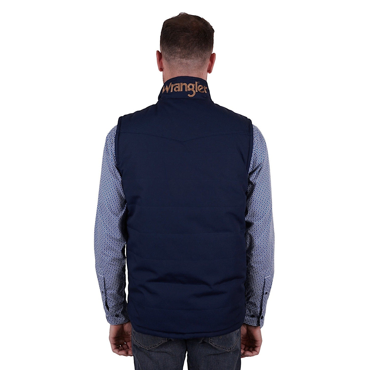 Wrangler Men’s Hughes Reversible Vest Navy