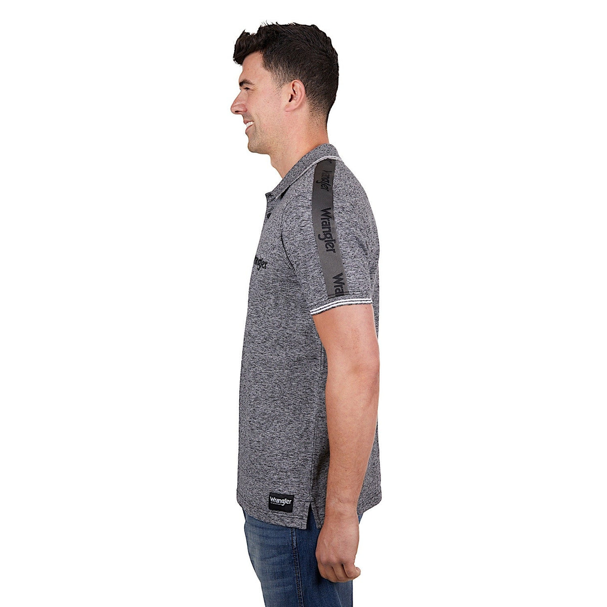 Wrangler Men’s Jackson Polo Charcoal Marle