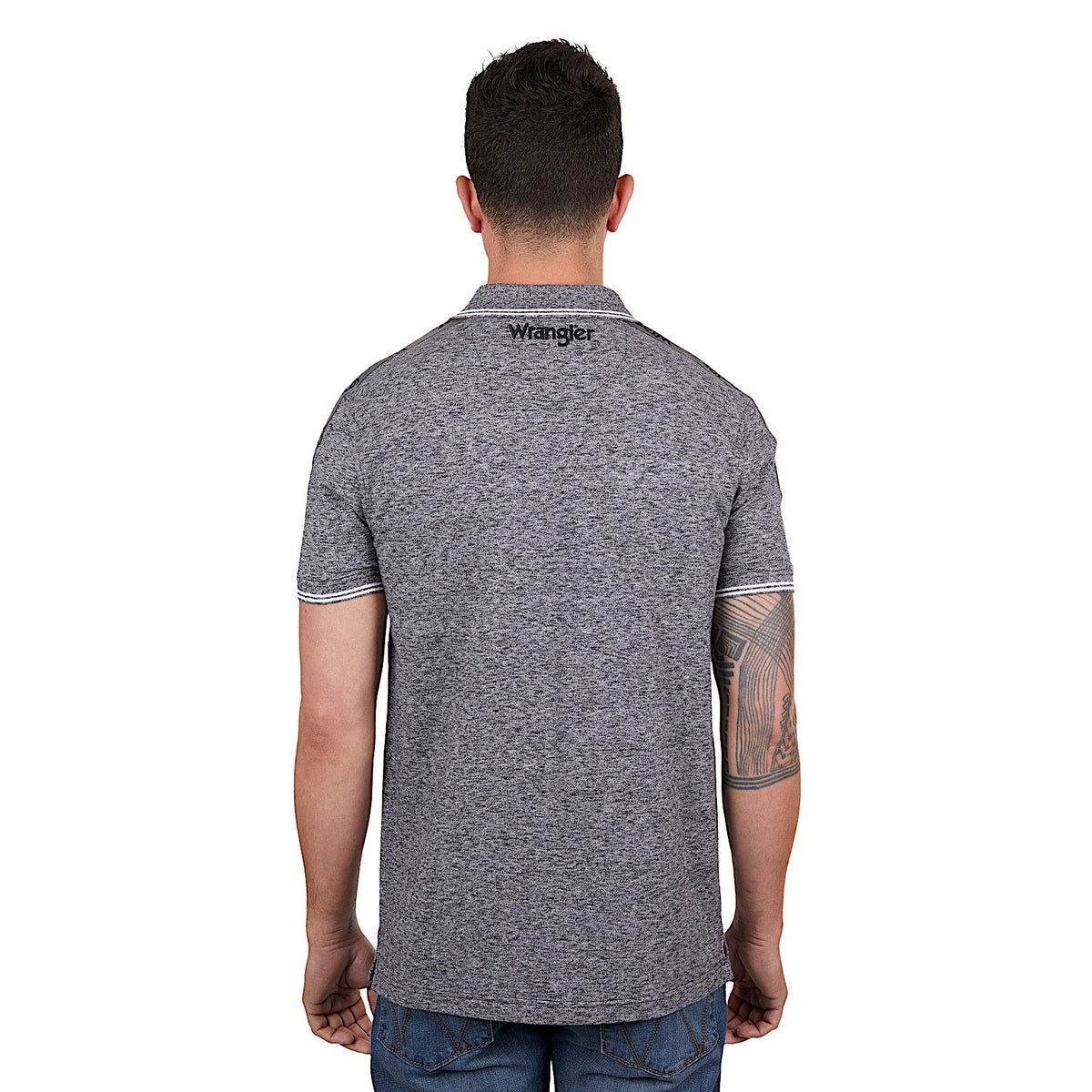 Wrangler Men’s Jackson Polo Charcoal Marle