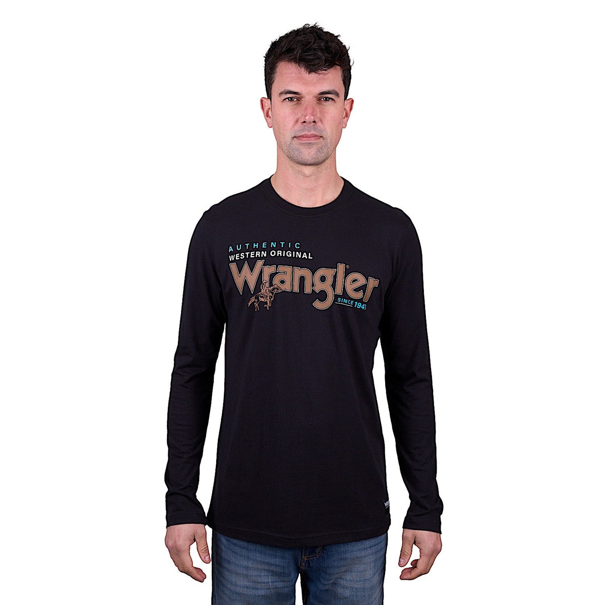 Wrangler Men’s Liam Long Sleeve Tee - Black